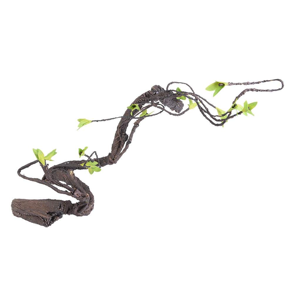 Reptilien künstliche Pflanzen flexibel biegbar künstliche Baum Rebe Dschungel Reben Terrarium Käfig Lebensraum Dekor für Eidechse Spinne Chamäleon Schlangen Gecko[S] Bäume