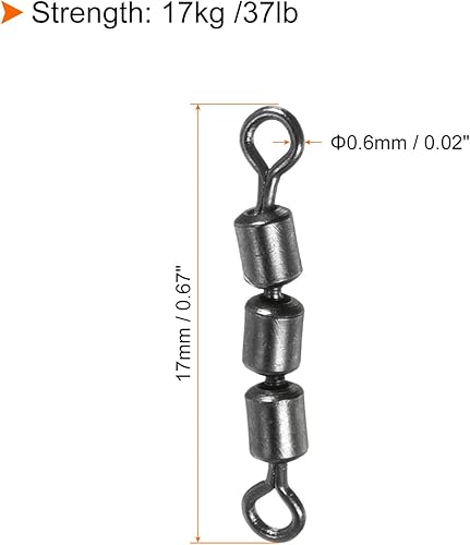 Miniatura 9 de PATIKIL Giratorio de alta velocidad de 3 rodillos, balanceo de cadena de grano de barril de cobre