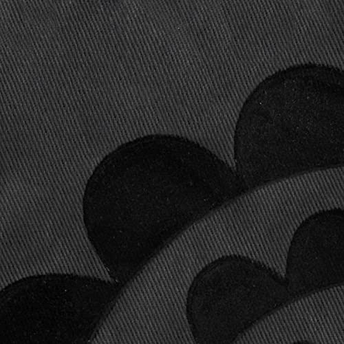 T-Fal Premium Terry-Looped Pot Holders & Heating Pads (2-Pack), 6.75" X 9", Heat Resistant, 100% Cotton With Non-Slip Silicone Print For Kitchen And Barbeque, Charcoal #TOP1