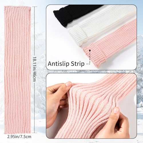 Image of Passionbility Leg Warmers for Women 80s, Ribbed Knit Long Socks Leg Warmer