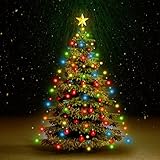 TREATLIFE HOME Christmas Tree Net Lights for Magical Atmosphere, 180 Colorful LEDs with 8 Lighting Effects, Indoor/Outdoor Use, 70.9'