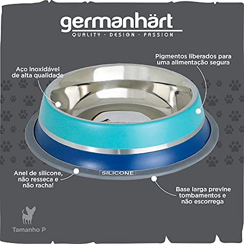 Comedouro GermanHart Dual Azul P 250ml