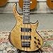 TARIO 5 String Electric Bass Guitar Burl poplar top Millettia Laurentii Okoume body Maple Fretboard