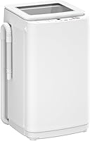 Vista 11 de Auertech Lavadora de 35 libras, lavadora portátil totalmente automática con pantalla LED, 12 ciclos de lavado, 8 niveles de agua, lavadora de gran