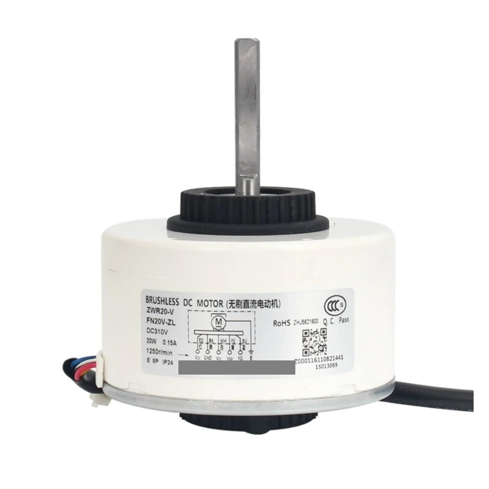 CHFOUGNE Air Conditioner Indoor Unit DC Fan Motor ZWR20-V DC310V 20W 1250RPM FN20V-ZL Conditioning Parts