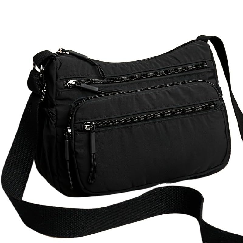 Bolso bandolera elegante multifunción para mujer, correa ajustable, diseño con múltiples compartimentos miniatura 3