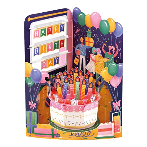 Santoro Tarjeta Oscilante, Tarjeta De Felicitación Desplegable 3D, Celebración De Cumpleaños, Para Niños, Para Él, Para Ella