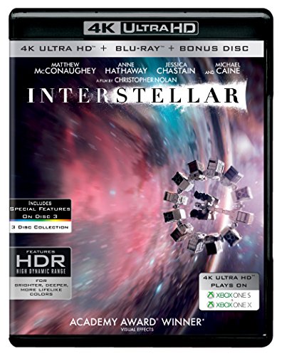 Image of Interstellar (2014) - A Christopher Nolan Film (4K UHD + Blu-ray + Bonus Disc) (3-Disc)