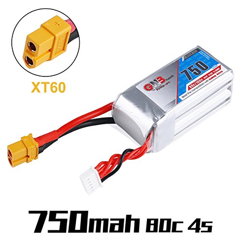 Makerfire 750Mah Lipo Battery 4S 14.8V 80C Xt60 Connector Plug Rechargeable Battery For Fpv Racing Drone Rc Quadcopter Airplane #TOP1
