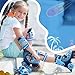 SULIFEEL Adjustable Toddler Roller Skates for Girls Boys Kids,Fun Illuminating Light Up Flash Wheels Three-Point Type Balance Suitable for Beginners Indoor and Outdoor Roller Skating