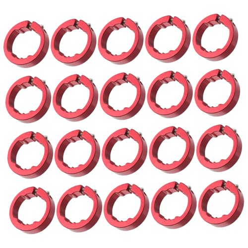 iplusmile 20個 自転車 ハンドルバー ロック リング バイク ハンドル クランプ リング 合金 マウンテン バイク ハンドル ロック グリップ
