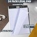 12 PCS 4 x 6 inch Small Legal Pad College Ruled Lined Boho Colored Note Pads Mini Legal Pad 80 GSM Notepad 30 Sheets Memo & Scratch Pads for Office School Work Business Home To Do List Grocery List