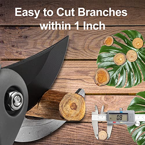 Szhlux Pruning Shears, Premium Sk5 Carbon Steel Blades Hand Pruner For Garden, Sharp Precision Pruning Scissors, 5/8’’ Plant Clippers， Tree Trimmers #TOP4