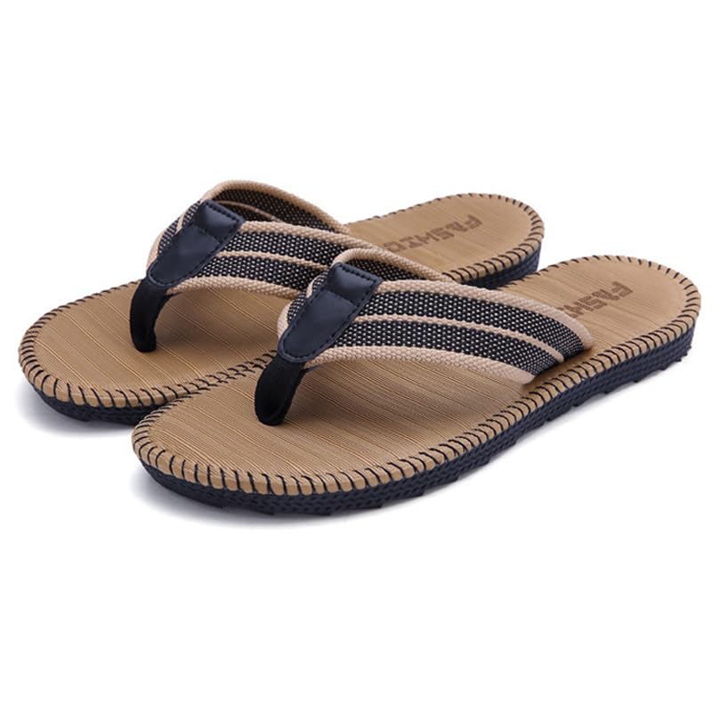 Mens Purely handmade Flip Flops, Indoor and Outdoor Flip Flop Comfort Slippers for Beach