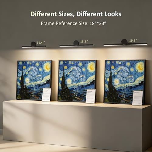 Image of ZitoStory Battery Operated Picture Light, Black, 11.41 Inch | Remote, Wireless, Dimmable, Rechargeable