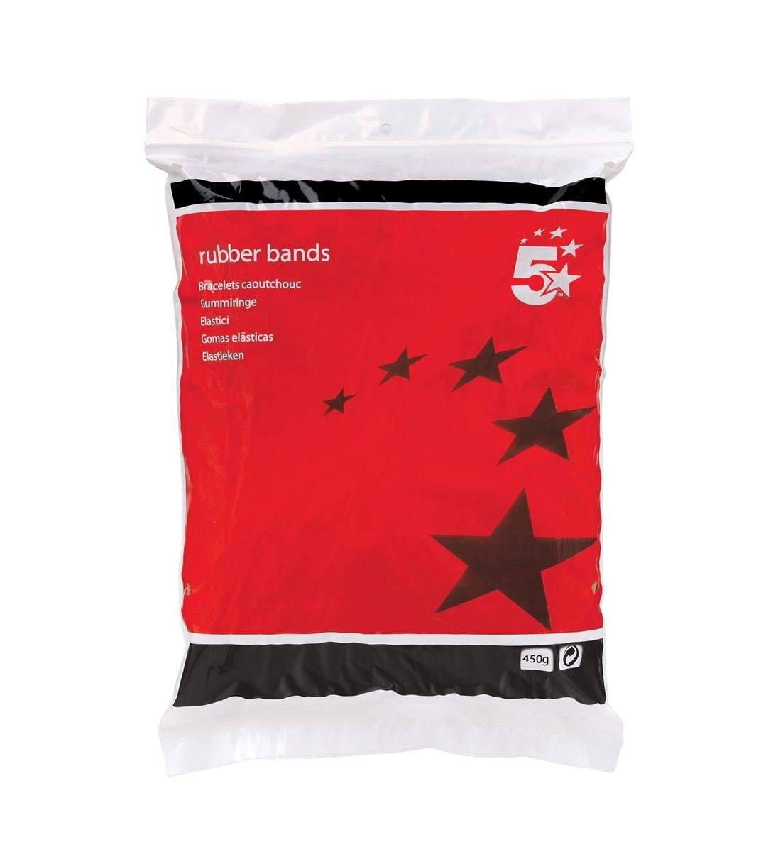 3XOffice Rubber Bands No.33 Each 89x3mm Approx 665 Bands [Bag 0.454kg]