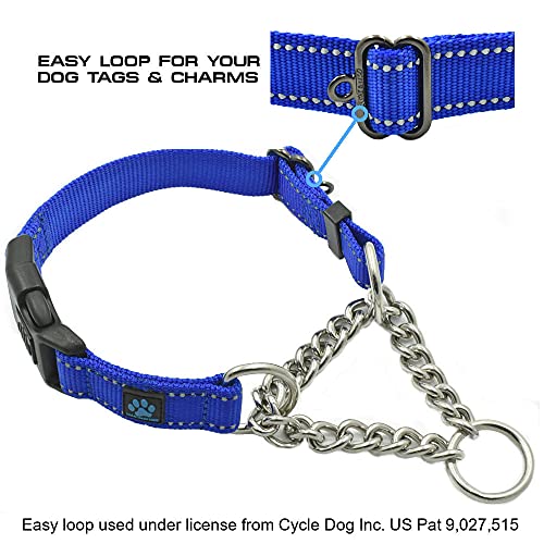 image for Max and Neo Stainless Steel Chain Martingale Collar - We Donate a Coll