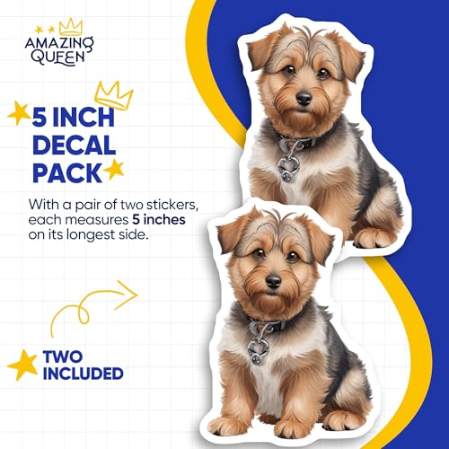 Calcomanías para perros y pegatinas de Yorkshire Terrier para vasos - Pack de 2 5