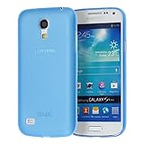 doupi UltraSlim Hülle kompatibel für Samsung Galaxy S4 Mini i9195, Ultra Dünn Fein Matt Handyhülle Cover Bumper Schutz Schale Hard Case Taschenschutz Design Schutzhülle, blau