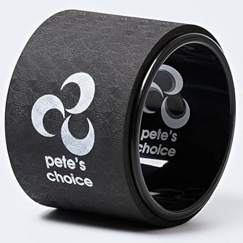 pete's choice 6” Mini Yoga Wheel - Deep Tissue Massage Small Yoga Wheel Roller. Improve Posture. Baby Wheel Cover