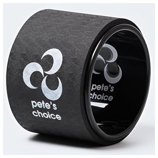 Rueda Mini de Yoga 16cm - Rodillo de Estiramientos, Masaje de Tejidos Profundos - Rollo Pequeño Estirador de Espalda - Mejora la postura - Baby Yoga Wheel