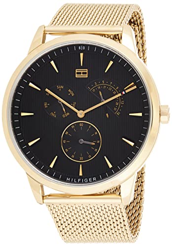 Preisvergleich Produktbild Tommy Hilfiger Herren Multi Zifferblatt Quarz Armbanduhr mit Edelstahlarmband