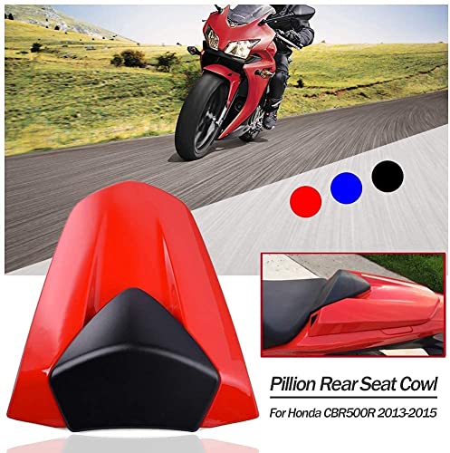 Motorcycle Rear Passenger Pillion Solo Seat Cowl Cover Hard Abs Fairing Tail Section Hump For Honda Cbr500R Cbr 500R Cbr 500 R Accessories Parts 2013 2014 2015 13-15 (Black) #TOP3