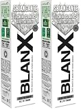 BlanX Dentifricio Sbiancante 75ml, con Licheni Islandici 100% Naturali, Effetto Batteriostatico, Anti-Placca e Anti-Macchia, Dentifricio per Rinforzare lo Smalto, Vegan Friendly (Confezione da 2)