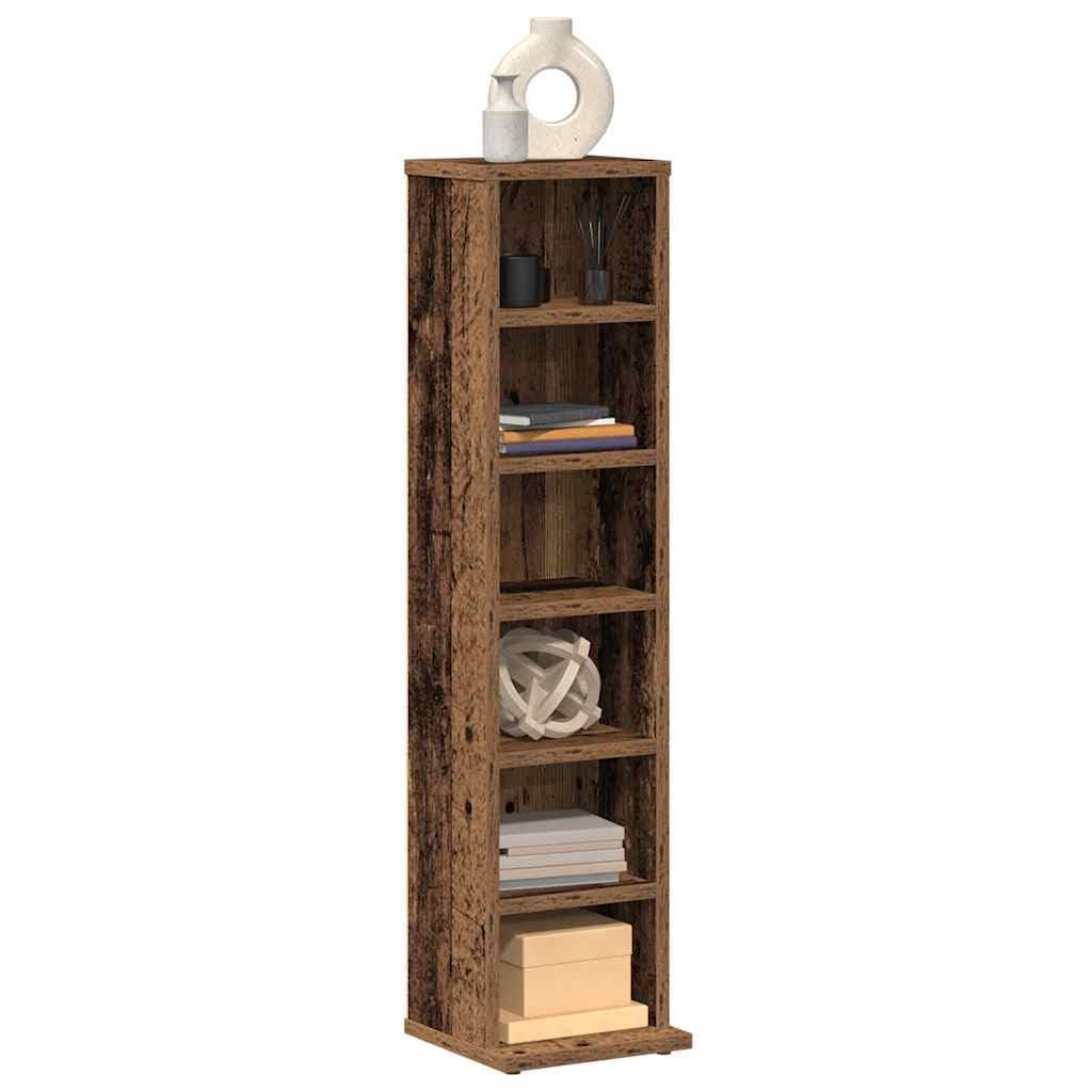 Generisch Armadio per CD in legno, pratico scaffale per CD, per musica, ufficio o camera da letto, elegante robusto e versatile (Oldwood)