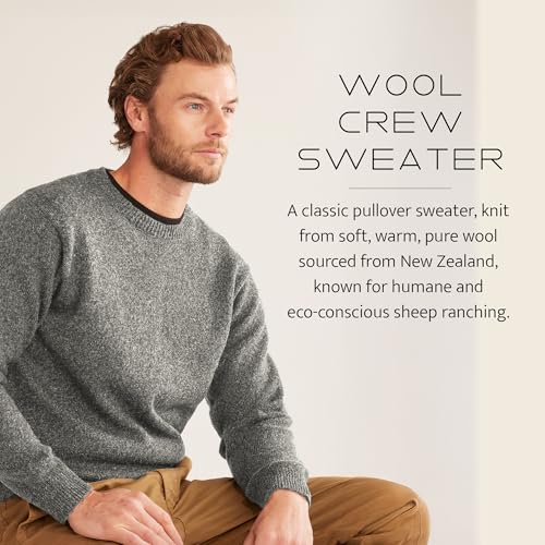 Pendleton Men's Shetland Wool Pullover Men's Sweater – Classic Crewneck for Men, Naturally Warm, Odor and Stain-Resistant3