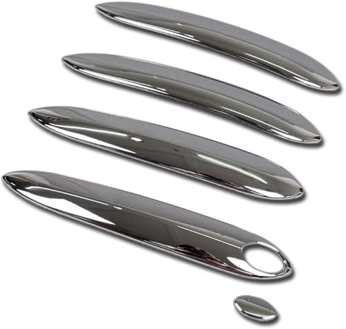 Beautost Compatible con BMW X3 2018 2019 2020 2021 Nuevo X5 2019 2020 2021 cromado manija de puerta cubierta de cuenco de puerta (cubierta de