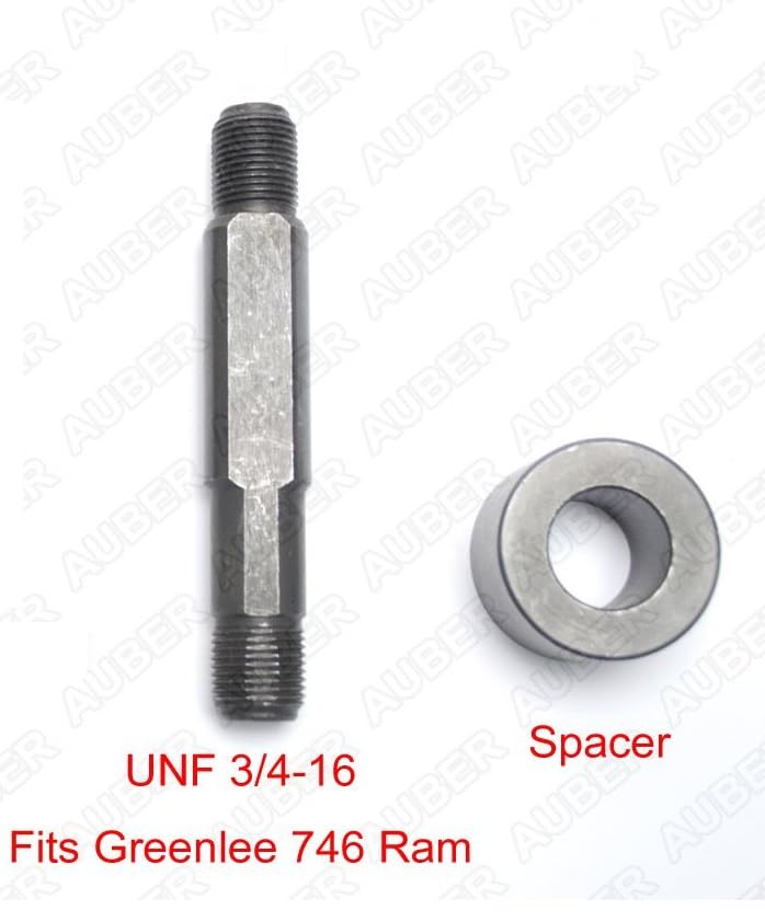 1/8 DIN 45x92mm Hydraulic Knockout Punch & Die Set (Greenlee Thread)