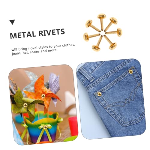Rivets de couture ronds en fer Uonlytech pour customiser les vêtements - 5