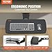 VEVOR Under-Desk Keyboard Tray, Adjustable for Height and Tilt, Slide-Out Design, Spacious 25x9.8 Inch Surface, Ideal for Home and Office Use