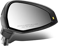 Vista 12 de DNA Motoring OEM-MR-AU1320125 Espejo retrovisor calefactado con ajuste plegable con giro compatible con Audi A3 09-10