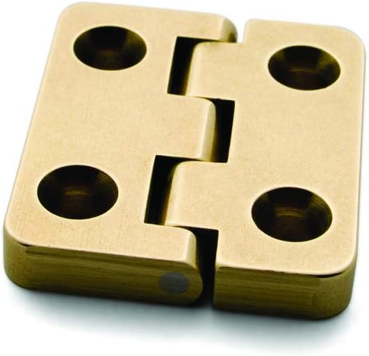JB-804 Brass Stop Hinge 1-1/4"