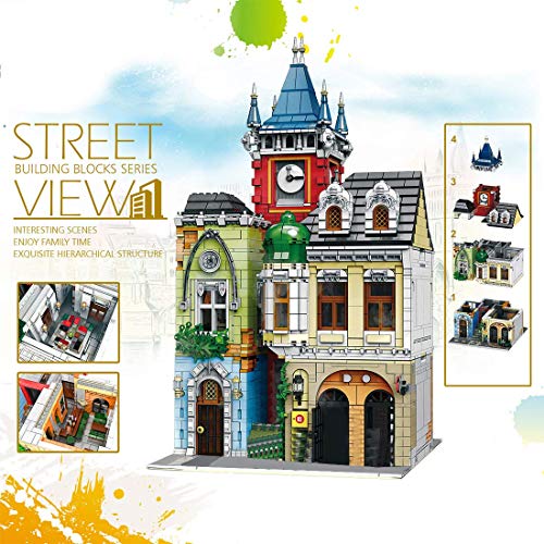 TYPIS 4030 Teile Altes Taverne Haus Bausteine Kit mit 8 Minifiguren, Modulargebäude, kompatibel mit LEGO Haus – Bild 3