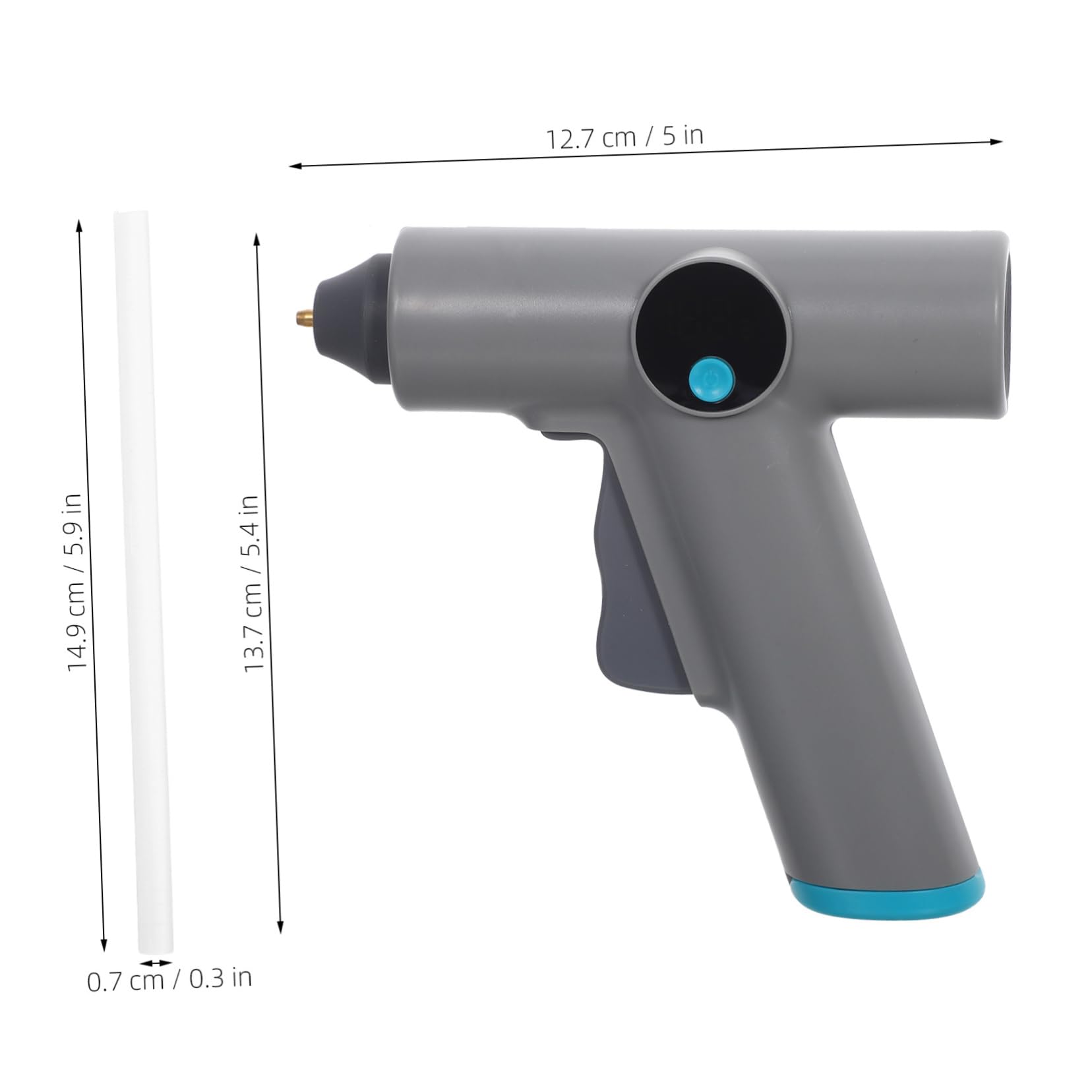 Incollatrice a Caldo Cordless Digitale, Compatta e Leggera | Ricaricabile a Batteria, ad Alta Adesione e Rapida, per Legno e Vari Materiali, per Bricolage e Decorazioni