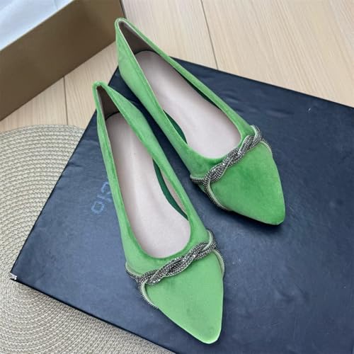 Image of Stunner Womens Flats Fashion Pointed Toe Bowknot Ballet Flats Cute Slip On Dress Flats Comfortable Party Wedding Flats2
