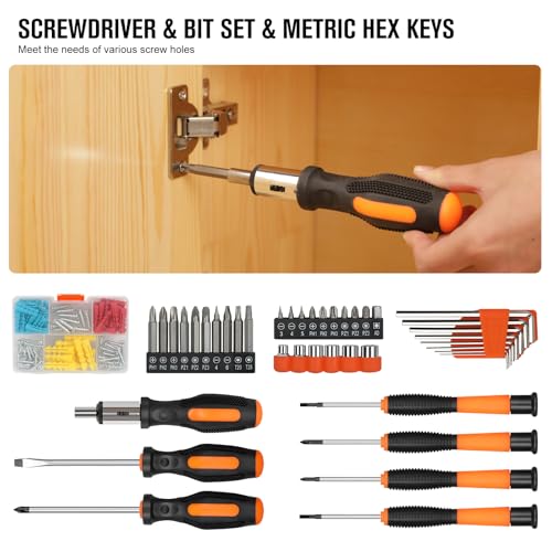 GALAX PRO Caja Herramientas Completa,Juego de Herramientas Completa 162 Piezas, Kit Herramientas de Mano,Caja profesional de herramientas Domésticas de Bricolaje para Oficinas y Jardín - imagen 6