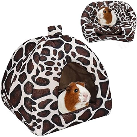 Mygeromon Kuschelsack Meerschweinchen Höhle Waschbar Kaninchen Kuschelhöhle Kuschelig Winter Gemütliches Kleintierbetten Für Zwergkaninchen/Chinchilla/Hamster Cover