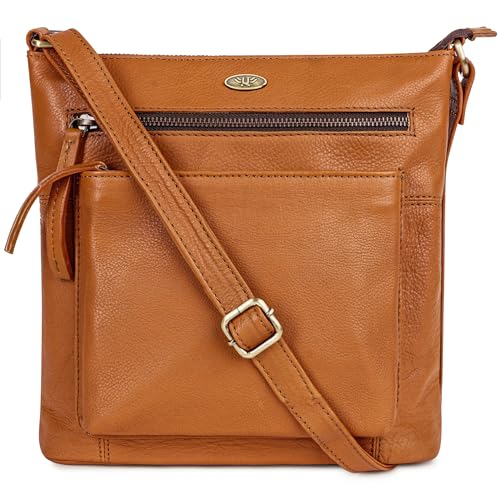 Genuine Leather Crossbody Bags for Women, Premium Handmade Leather Purses - Shoulder Handbags, Adjustable Strap