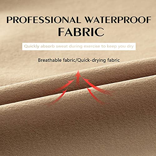 Camofoxin Men's Hiking Pants Outdoor Convertible Quick Dry Fishing Pants & Shorts (Khaki, 30W X 30L) #TOP2