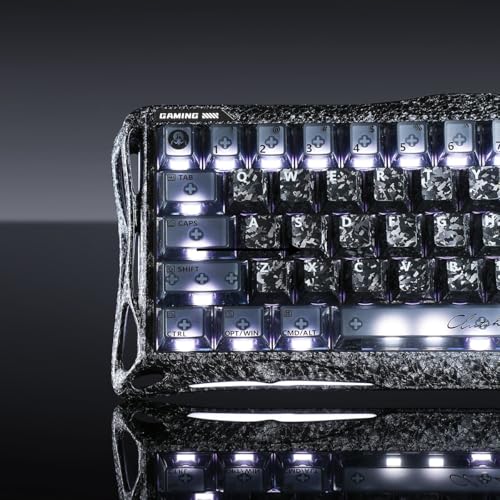 Image of GravaStar Mercury V60 Pro 60% HE Magnetic Gaming Keyboard, True 8kHz Polling Rate, 0.125ms Latency, Dynamic Rapid Trigger, 0.005mm Adjustable Actuation, Full Aluminum Frame (Cyber Frost Black)