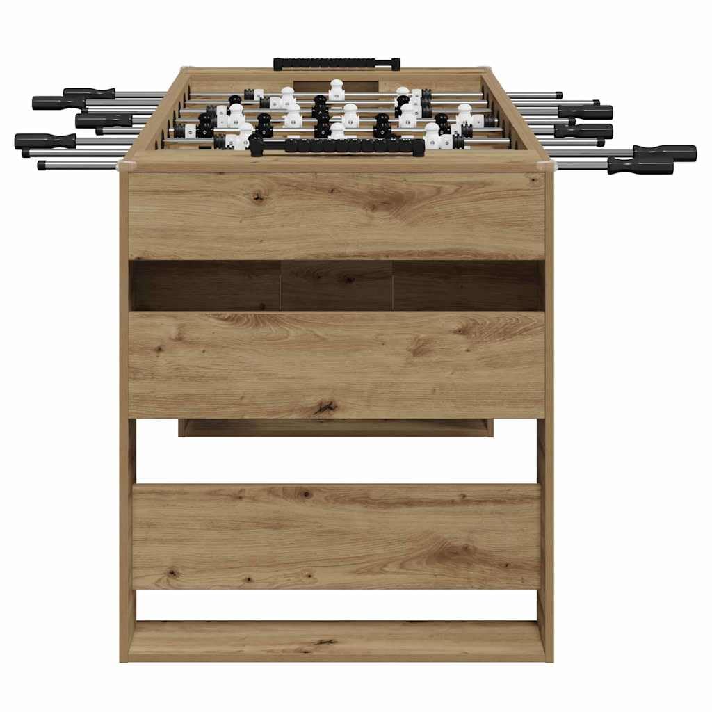 Genérico Mesa de Fútbol 2 pcs Roble Artesanal 146,5 x 74 x 85 cm,Deportes,Juegos de Interior,Futbolín,Mesas de futbolín-3378206