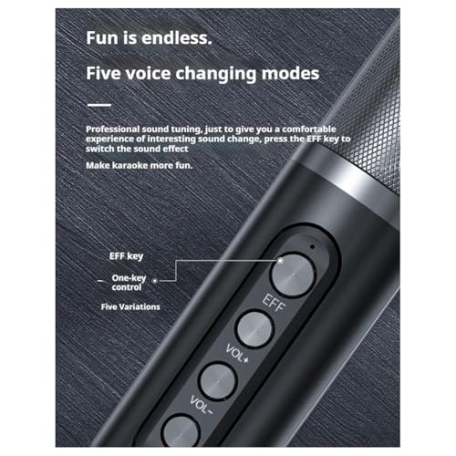 Subwoofer HiFi Bluetooth avec double micro karaoké pour un son stéréo - 6