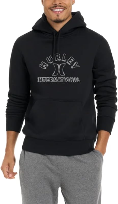 Hurley mens One & Only Solid Fleece Pullover Hoodie