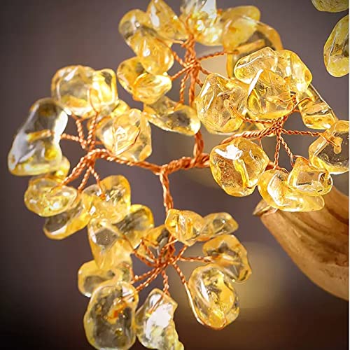 Geldboom Bonsai Kristallen Geldboom Gouden Cicada Beeldje Decoratie voor Tafeldecoratie Thuiskantoor Winkel, Beste Housewarming Felicitatie Cadeau Kristallen Boom - Afbeelding 4