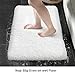 Disolla White Bathrom Runner Rug 24x59 - Large Soft Plush Bath Mat, Thick Long Non-Slip Shaggy Floor Mat, Ultra-Absorbent for Master Bathroom Bedroom