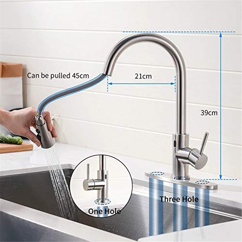 Robinet cuisine commande tactile mitigeur capteur intelligent - 3